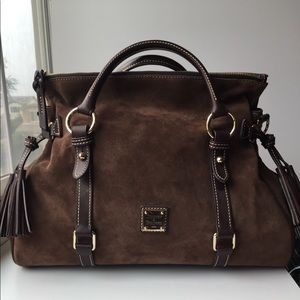 ✨NEW✨Dooney & Bourke SUEDE Satchel in MOCHA